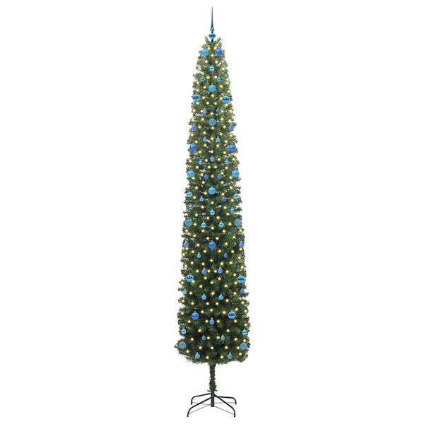vidaXL &Aacute;rbol de Navidad artificial Verde 300 cm PVC, Acero y Pl&aacute;stico