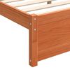 vidaXL Estructura de cama Marr&oacute;n cera 205.5 x 95.5 x 51 cm