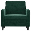 vidaXL Sill&oacute;n de terciopelo verde oscuro 60 cm