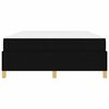 vidaXL Estructura de cama con colch&oacute;n Negro 140 x 200 cm tela