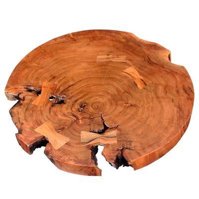 vidaXL Mesa de bar de tronco madera maciza de acacia (55-60)x110 cm