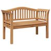 vidaXL Banco Marr&oacute;n 120 x 53,5 x 85 cm Madera maciza de Teca