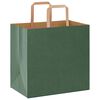 vidaXL Bolsas de papel con asas 50 uds verde 26x17x25 cm