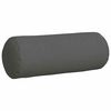 vidaXL Cojines Bolster 2 pcs Gris oscuro Ø 25 x 70 cm tela