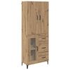 vidaXL Alacena Roble artisan 69,5 x 34 x 180 cm Madera contrachapada