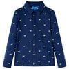 vidaXL Camisa infantil azul marino 92