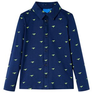 vidaXL Camisa infantil azul marino 92