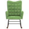 vidaXL Silla mecedora de terciopelo verde claro