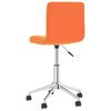 vidaXL Sillas de comedor giratorias 4 uds cuero sint&eacute;tico naranja