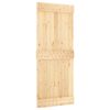 vidaXL Puerta corredera con herrajes madera maciza de pino 85x210 cm