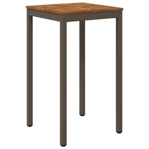 vidaXL Mesa de Bar para Jard&iacute;n Natural y Caf&eacute; 60 x 60,5 x 105 cm