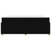 vidaXL Estructura de cama con colch&oacute;n Negro 180 x 200 cm tela