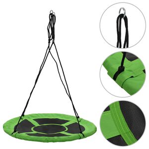 vidaXL Columpio 110 cm 100 kg verde