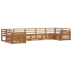 vidaXL Conjunto de sof&aacute;s de exterior 7 pcs Natural