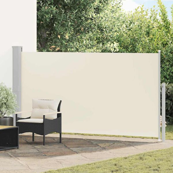 vidaXL Toldo lateral de jard&iacute;n o terraza crema 160x300 cm