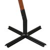 vidaXL Sombrilla jard&iacute;n colgante con palo madera abeto negro 3,5x2,9 m