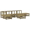 vidaXL Juego de muebles de jard&iacute;n 7 pzas madera de pino impregnada