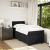 vidaXL Cama box spring con colch&oacute;n terciopelo negro 80x200 cm