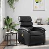 vidaXL Sill&oacute;n de masaje reclinable cuero sint&eacute;tico negro