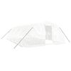 vidaXL Invernadero con estructura de acero blanco 40 m&sup2; 8x5x2,3 m
