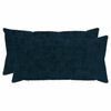 vidaXL Funda de almohada 2 uds. HEERLEN Azul marino 40 x 70 cm