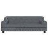 vidaXL Cama para perros de terciopelo gris oscuro 90x53x30 cm