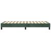 vidaXL Estructura de cama con somier terciopelo verde oscuro 90x190cm