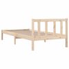 vidaXL Estructura de cama sin colch&oacute;n madera maciza 100x200 cm