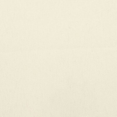 vidaXL Cojín de banco de jardín tela Oxford blanco crema 110x50x7 cm