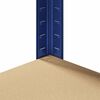 vidaXL Estanter&iacute;a esquina 5 niveles madera contrachapada y acero azul