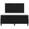 vidaXL Cama tipo Box Spring con colch&oacute;n Negro 160 x 200 cm tela