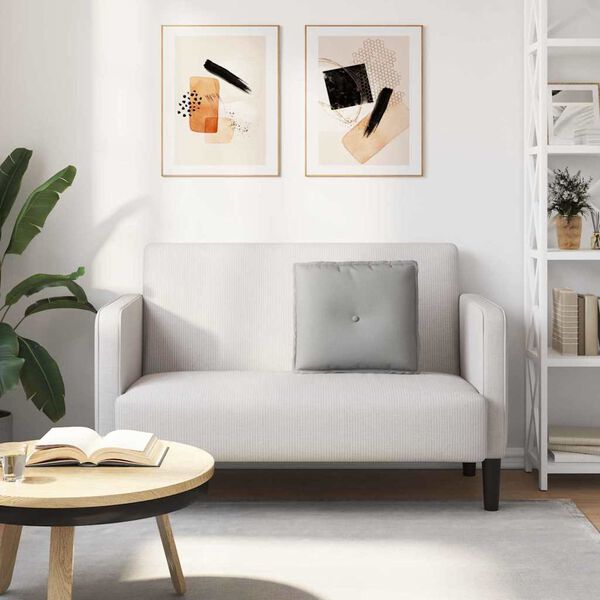 vidaXL Coj&iacute;n de Espalda Gris Nube 50 x 19 x 45 cm tela