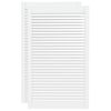 vidaXL Puerta de armario lamas 2 uds madera pino blanco 99,3x59,4 cm