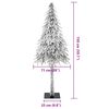 vidaXL &Aacute;rbol de Navidad artificial con soporte 71 x 71 x 150 cm