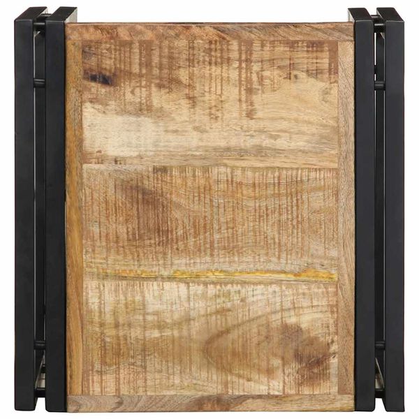vidaXL Mesa de centro 40x40x35 cm madera maciza de mango rugoso