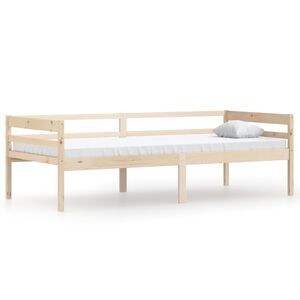 vidaXL Estructura de cama sin colch&oacute;n madera maciza de pino 90x200 cm