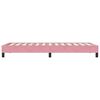 vidaXL Estructura de cama sin colch&oacute;n terciopelo rosa 80x210 cm