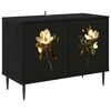 vidaXL Mueble de TV BREMEN 69 x 33 x 50,5 cm Roble Negro