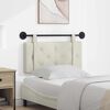 vidaXL Cabecera Colgante Crema 90 x 55 x 5 cm Terciopelo