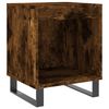 vidaXL Mesita de noche madera de ingenier&iacute;a roble ahumado 40x35x50 cm