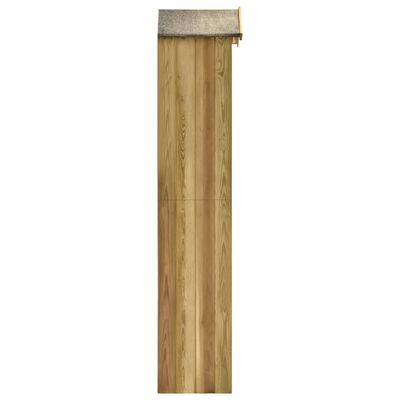 vidaXL Caseta herramientas jardín madera pino impregnada 36x36x163 cm