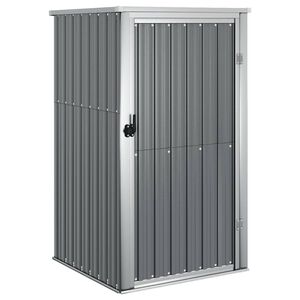 vidaXL Cobertizo de herramientas jard&iacute;n acero galvanizado 88x89x161 cm