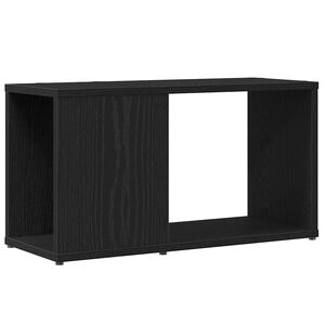 vidaXL Mueble de TV de madera de roble negro 60x24x32 cm