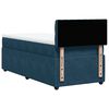 vidaXL Cama box spring con colch&oacute;n terciopelo azul 90x200 cm