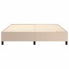 vidaXL Estructura Estructura de cama con somier cuero sint&eacute;tico capuchino 180x200cm