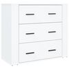 vidaXL Aparador alto madera contrachapada blanco