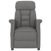 vidaXL Sill&oacute;n de masaje reclinable piel de ante artificial gris oscuro