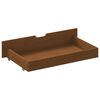 vidaXL Estructura de cama 2 cajones madera pino marr&oacute;n miel 140x200 cm