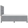 vidaXL Cama tipo Box Spring con colch&oacute;n Gris claro 140 x 190 cm tela