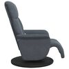 vidaXL Sill&oacute;n reclinable masaje con reposapi&eacute;s terciopelo gris oscuro